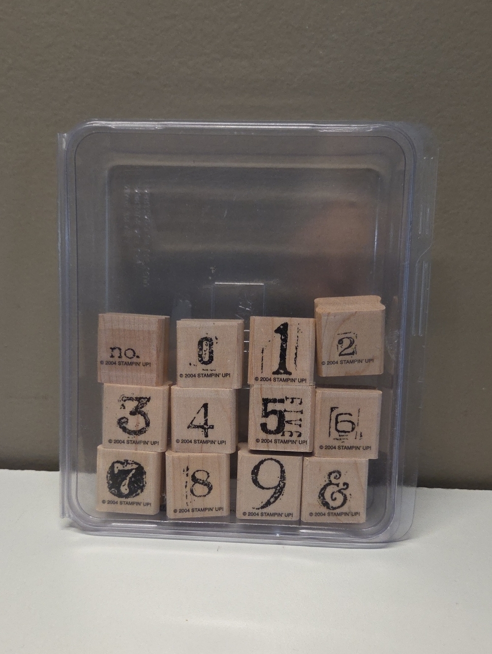 Collage Numbers Stampin Up rubber stamps